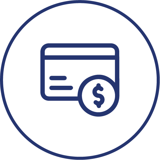 Card with money sign