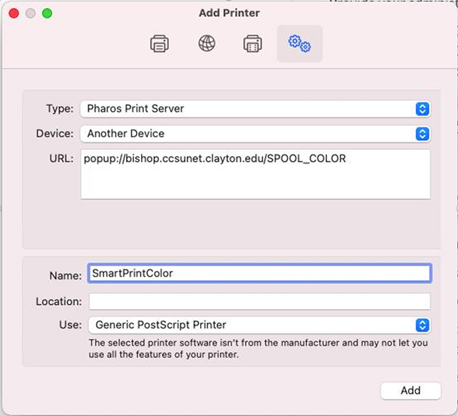 Add Printer 2 Mac