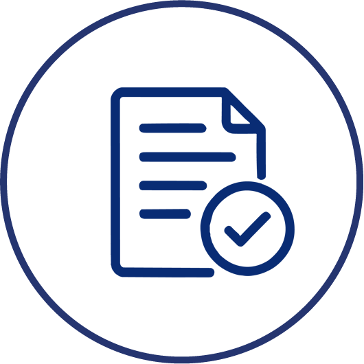 Paper with check mark