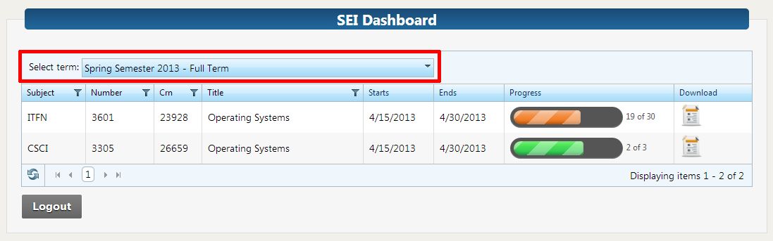 dashboard-term-selection