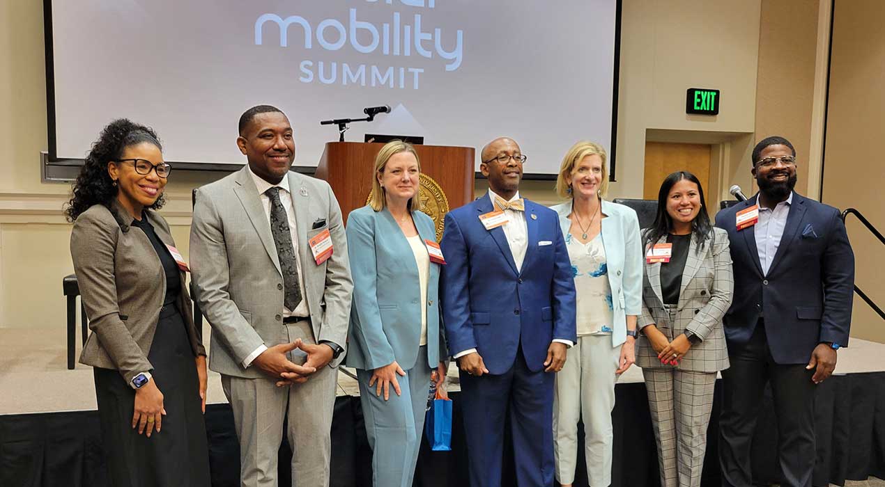 Event leaders gather for a photo at Clayton State University's inaugural Social Mobility Summit