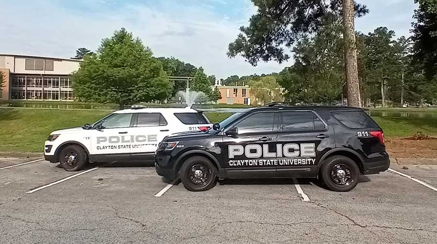 Clayton State police cars